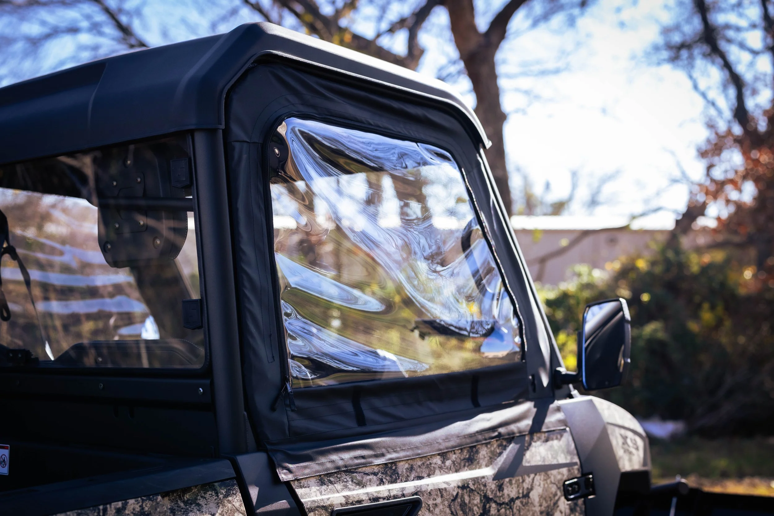フォース・オブ・ガーディアン スリーブ 未開封50x2 Front Half Doors Zip Window - Framed Canvas — Axis Offroad